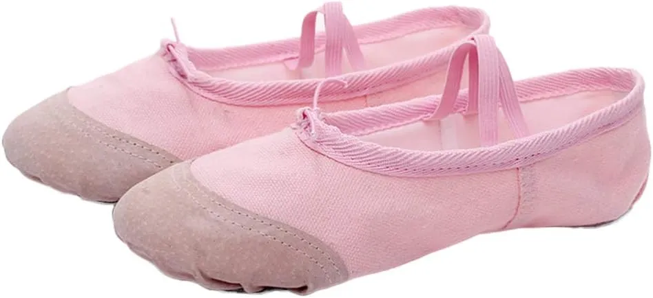 1 Pair Flats for Toddler Girls Women Ballet Flats Shoes Bell Dance Shoes Foldable Flats Shoes Ballet Practice Shoes Ballet Shoes Slippers Pointe Shoes Pink Child Aldult