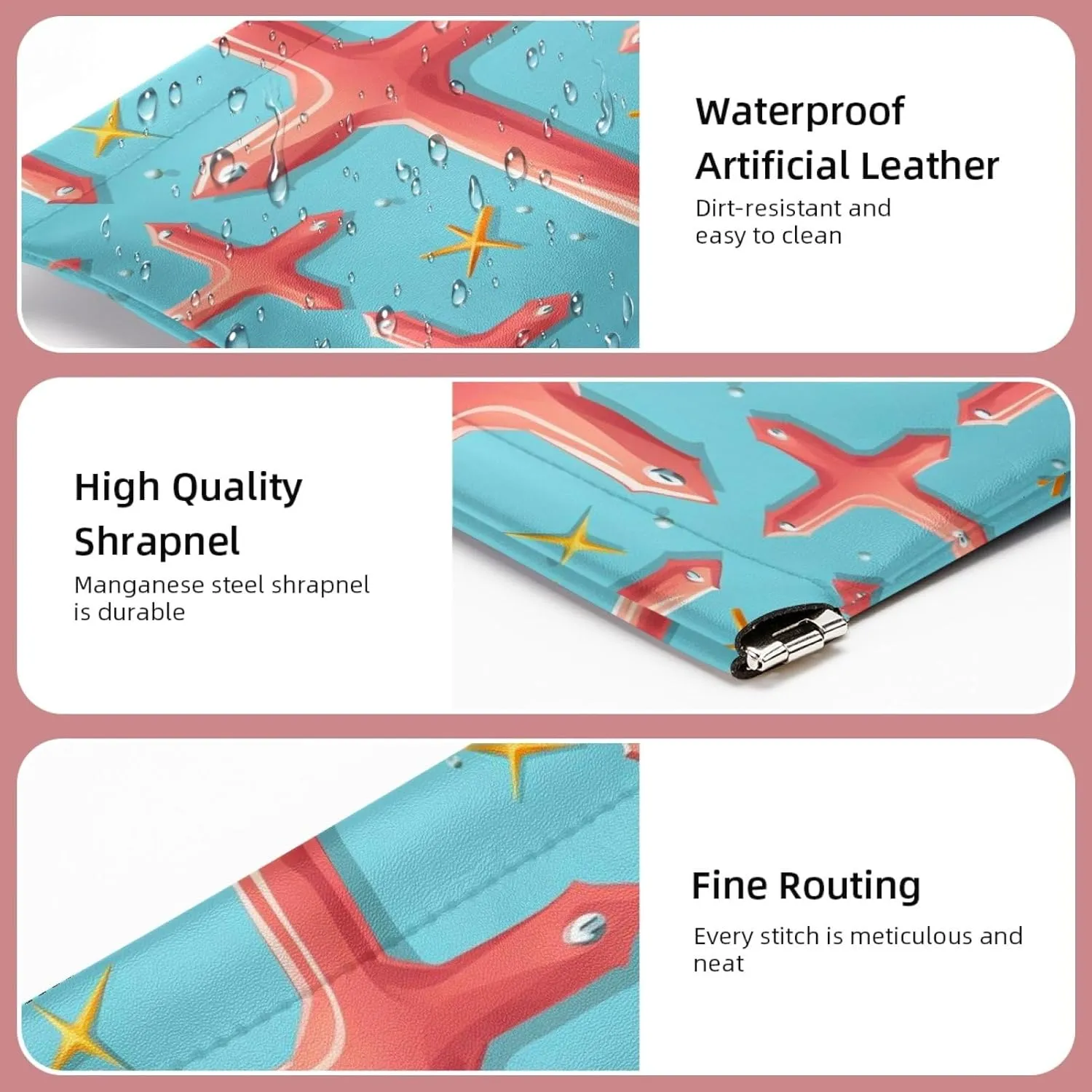 2 PCS Funny Cosmetic Shrapnel Bag Portable Makeup Toiletry Bags Squeeze Purse Wallet Vegan Leather Flat Little Organizer Unique Kids Kit Glam Tote Everyday Valentines Bathroom Easter Cross