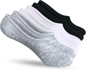 AKOENY No Show Socks Womens 6 Pairs Low Cut Invisible Ankle for Flats Sneakers Liner Loafer