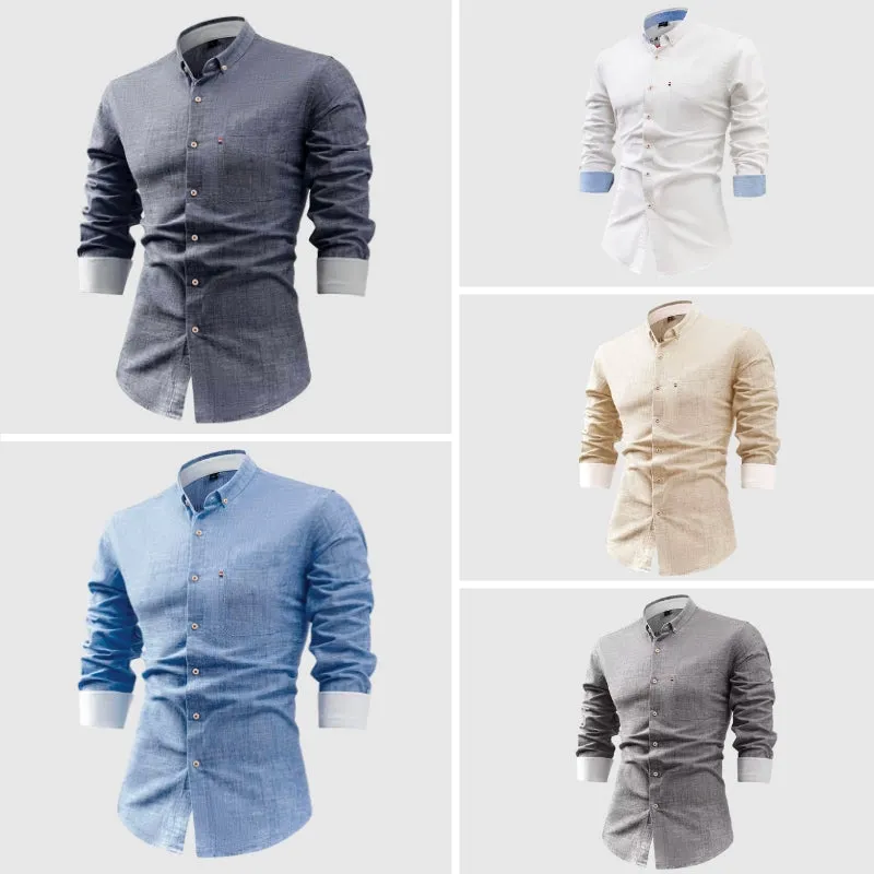 Alexander James Linen Button-Up