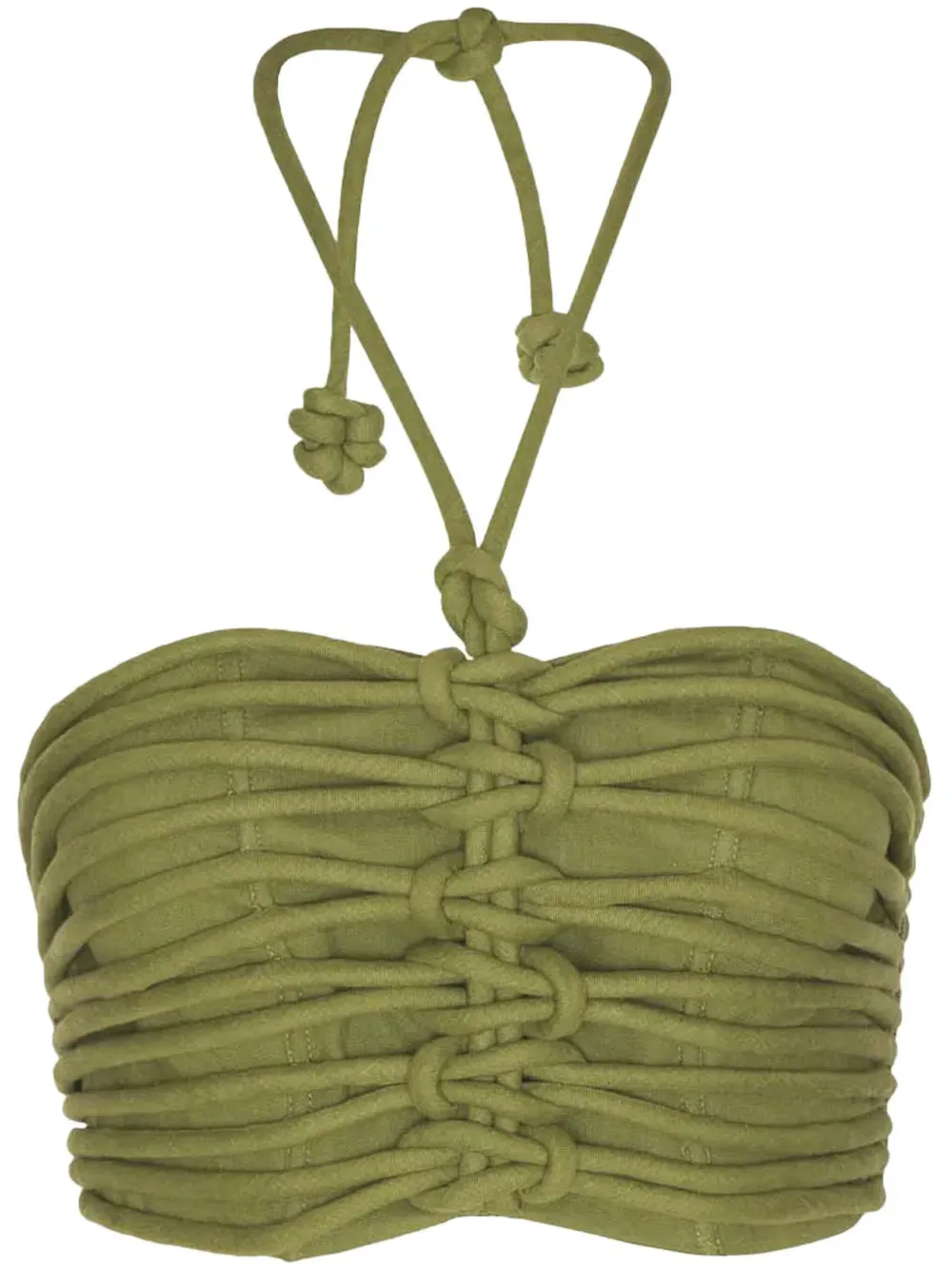 Ayla Crop Top in Pistachio Green