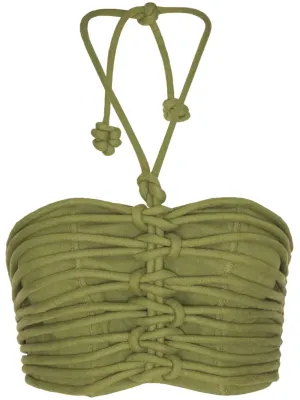 Ayla Crop Top in Pistachio Green