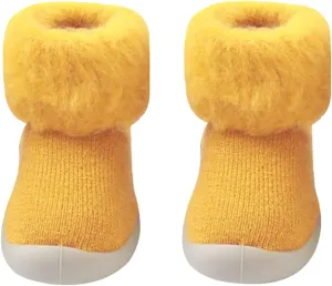 Baby Boys' Shoes,Baby Girls Kids Solid Knit Stocking Socks Shoes Slipper Soft Warm Boys Sole Rubber Shoes Kawaii Shoes