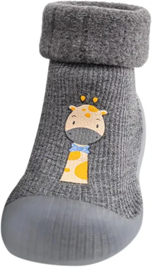 Baby Shoes Infant Boys Girls Socks Shoes Toddler Fleece WarmThe Floor Socks Non Slip Prewalker Shoes House Shoes