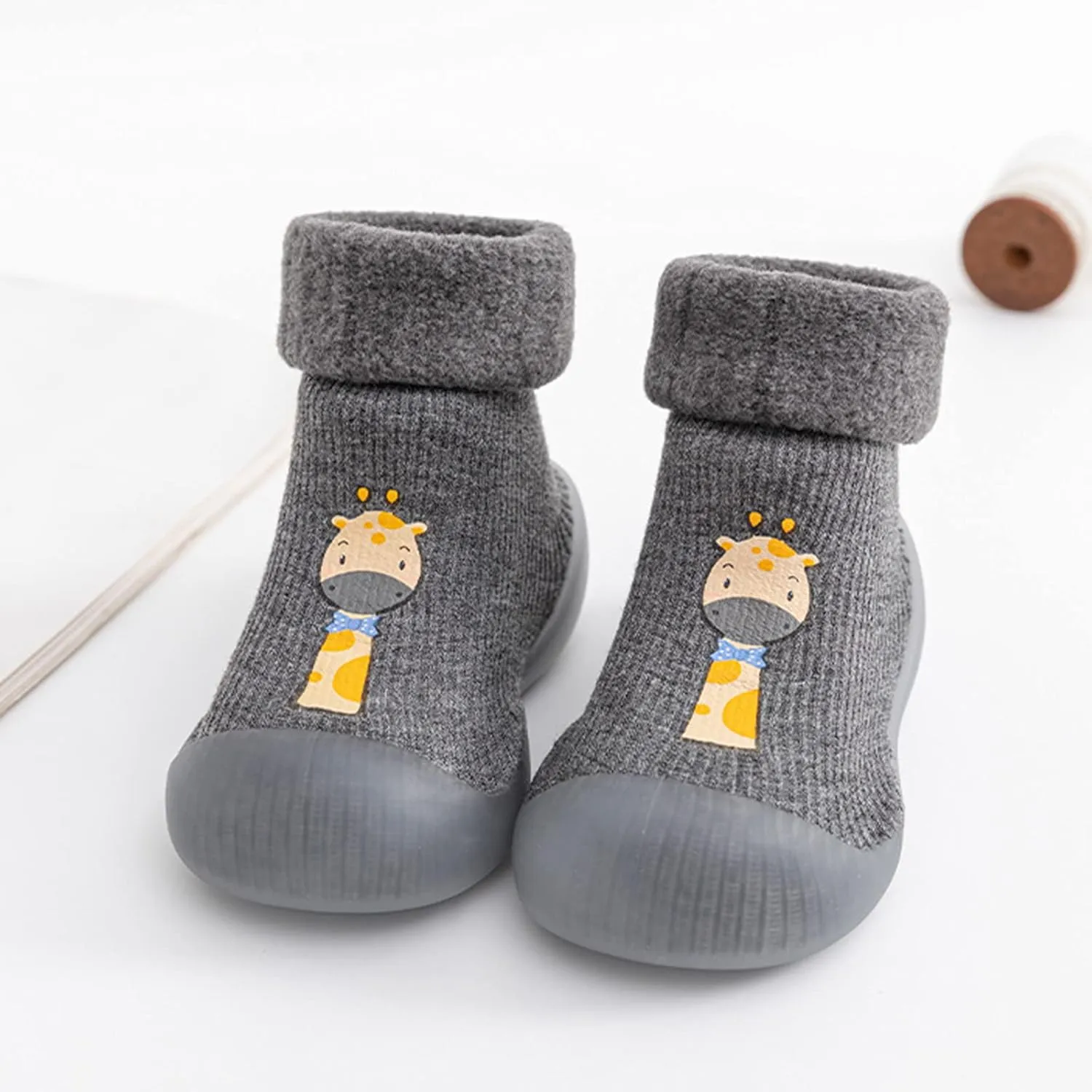 Baby Shoes Infant Boys Girls Socks Shoes Toddler Fleece WarmThe Floor Socks Non Slip Prewalker Shoes House Shoes