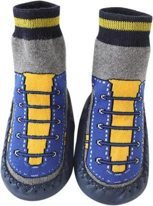Baby Sock Shoes Children Toddler Autumn Winter Boys Girls Floor Sports Shoes Socks Shoes Flat White Shoes B