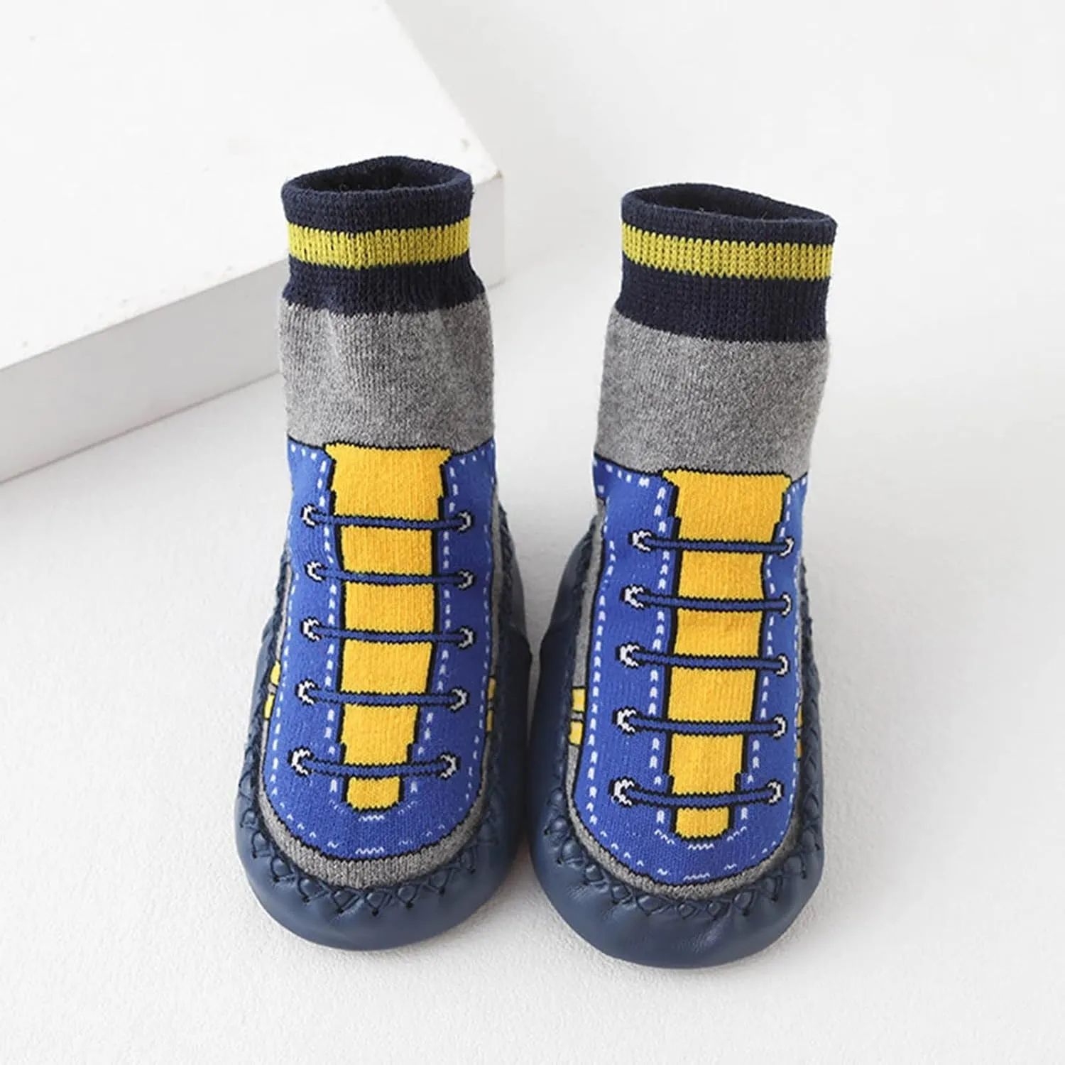 Baby Sock Shoes Children Toddler Autumn Winter Boys Girls Floor Sports Shoes Socks Shoes Flat White Shoes B