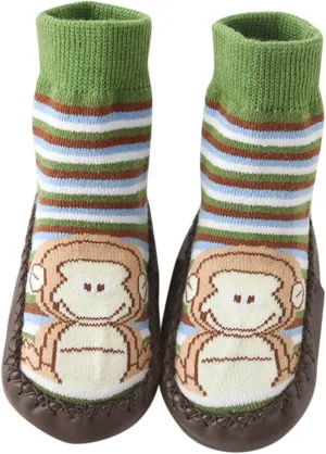 Baby Sock Shoes Children Toddler Autumn Winter Boys Girls Floor Sports Shoes Socks Shoes Flat White Shoes B