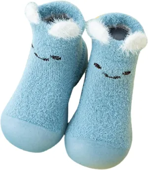 Baby Walking Shoes,Infant Boys Girls Cartoon Socks Shoes Fleece WarmThe Floor Socks Non Slip Prewalker Cute Shoes