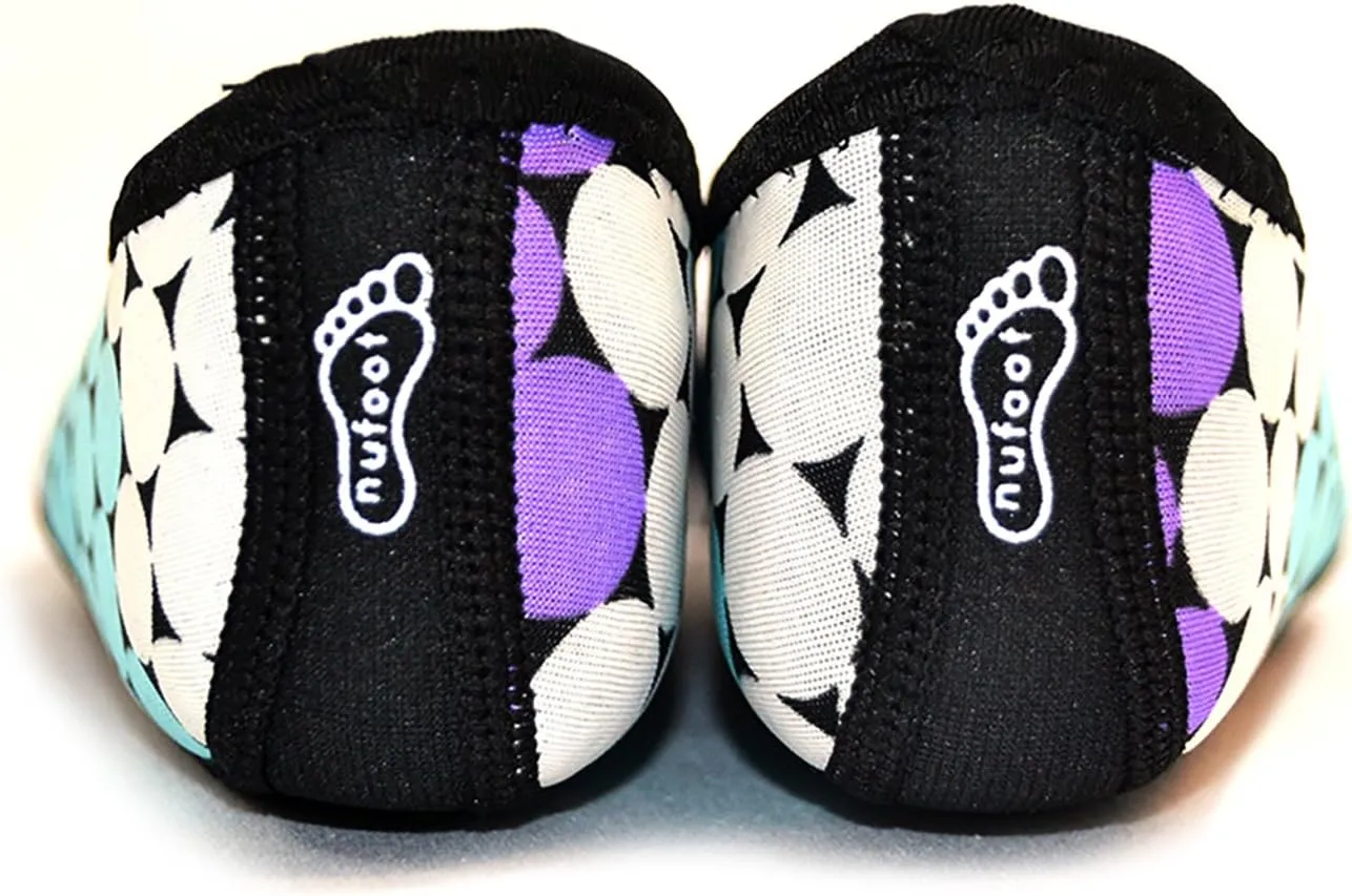 Ballet Flats Women's Slippers, Travel Slippers, Yoga Socks, Indoor Shoes, Rainbow Dandie Dot, Medium