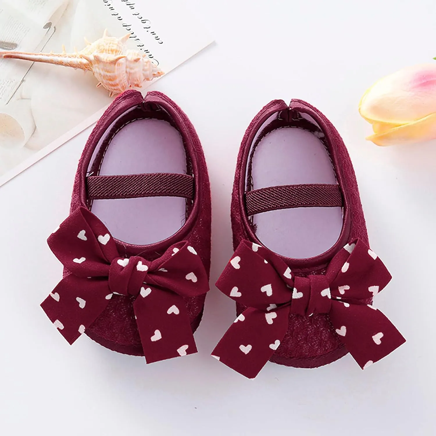 Ballet Shoes for Girls Classic Wearproof Toddler Baby Loafers Shoes Chic Comfortable Flattering Ballet Shoes