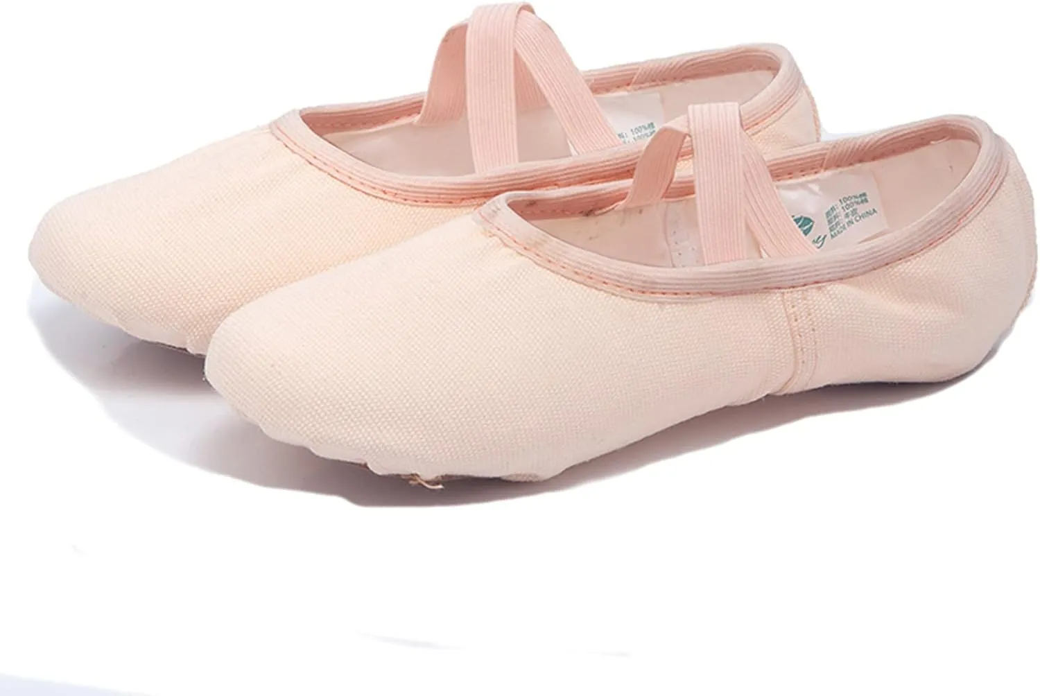 Ballet Shoes for Girls Dance Ballet Slippers No-Tie Canvas Ballerina Shoes for Toddler Kids Yoga Dance Shoes