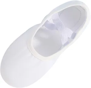 Ballet Shoes for Girls Dance Ballet Slippers No-Tie Canvas Ballerina Shoes for Toddler Kids Yoga Dance Shoes