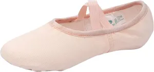 Ballet Shoes for Girls Dance Ballet Slippers No-Tie Canvas Ballerina Shoes for Toddler Kids Yoga Dance Shoes
