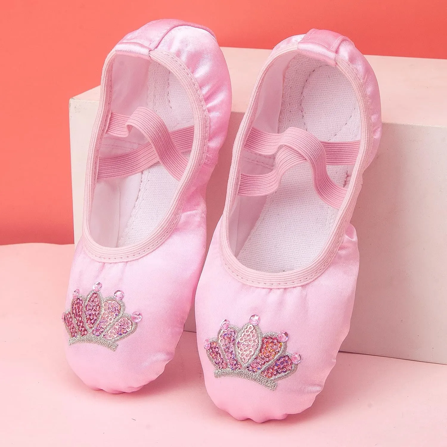 Ballet Shoes for Girls Toddler Ballet Slippers Highly Elastic Canvas Shoes Girls Ballerina Dance Shoes Flats Shoes