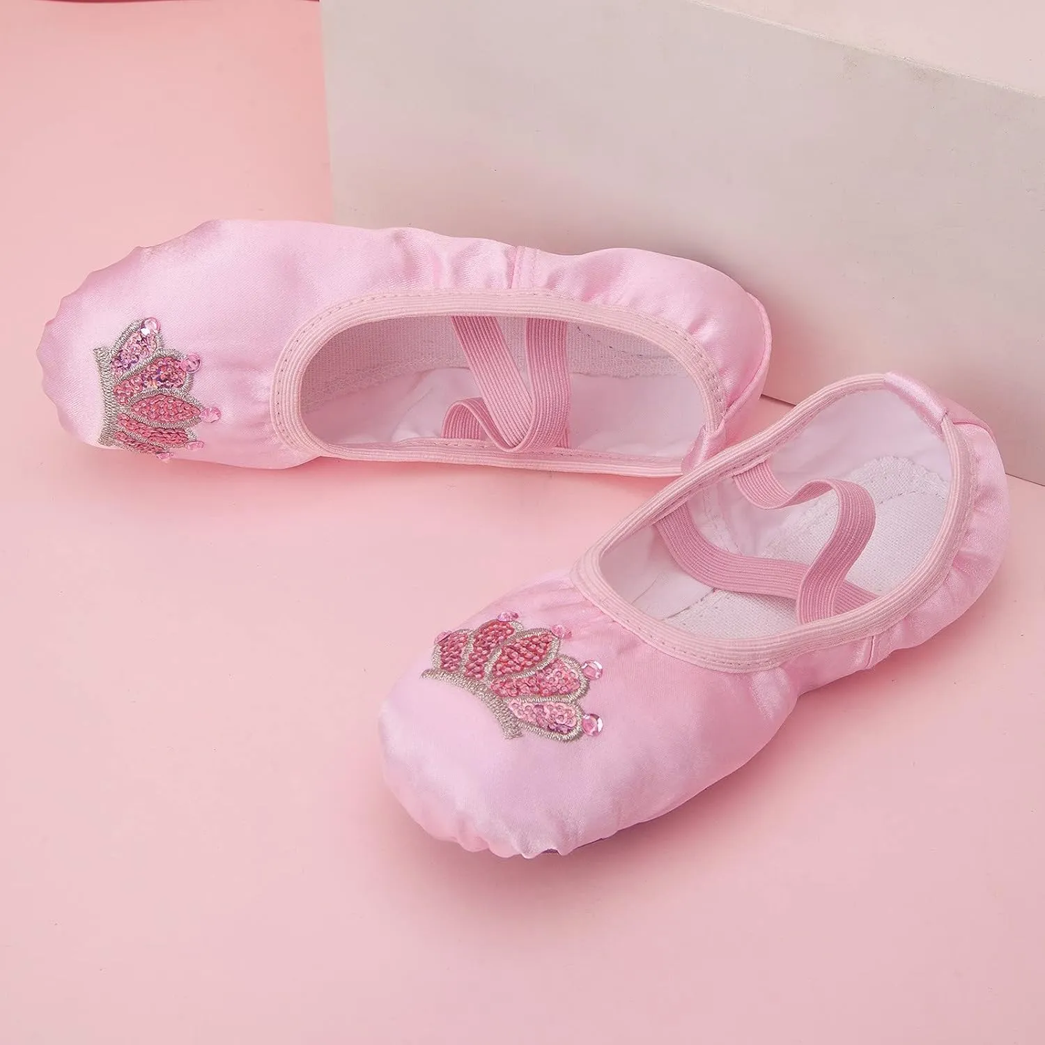 Ballet Shoes for Girls Toddler Ballet Slippers Highly Elastic Canvas Shoes Girls Ballerina Dance Shoes Flats Shoes