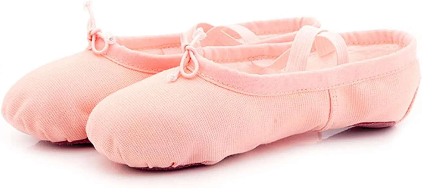 Ballet Shoes for Girls Toddler Dance Shoes Ballet Flats Canvas Ballerina Shoes for Kids Ballet Slippers