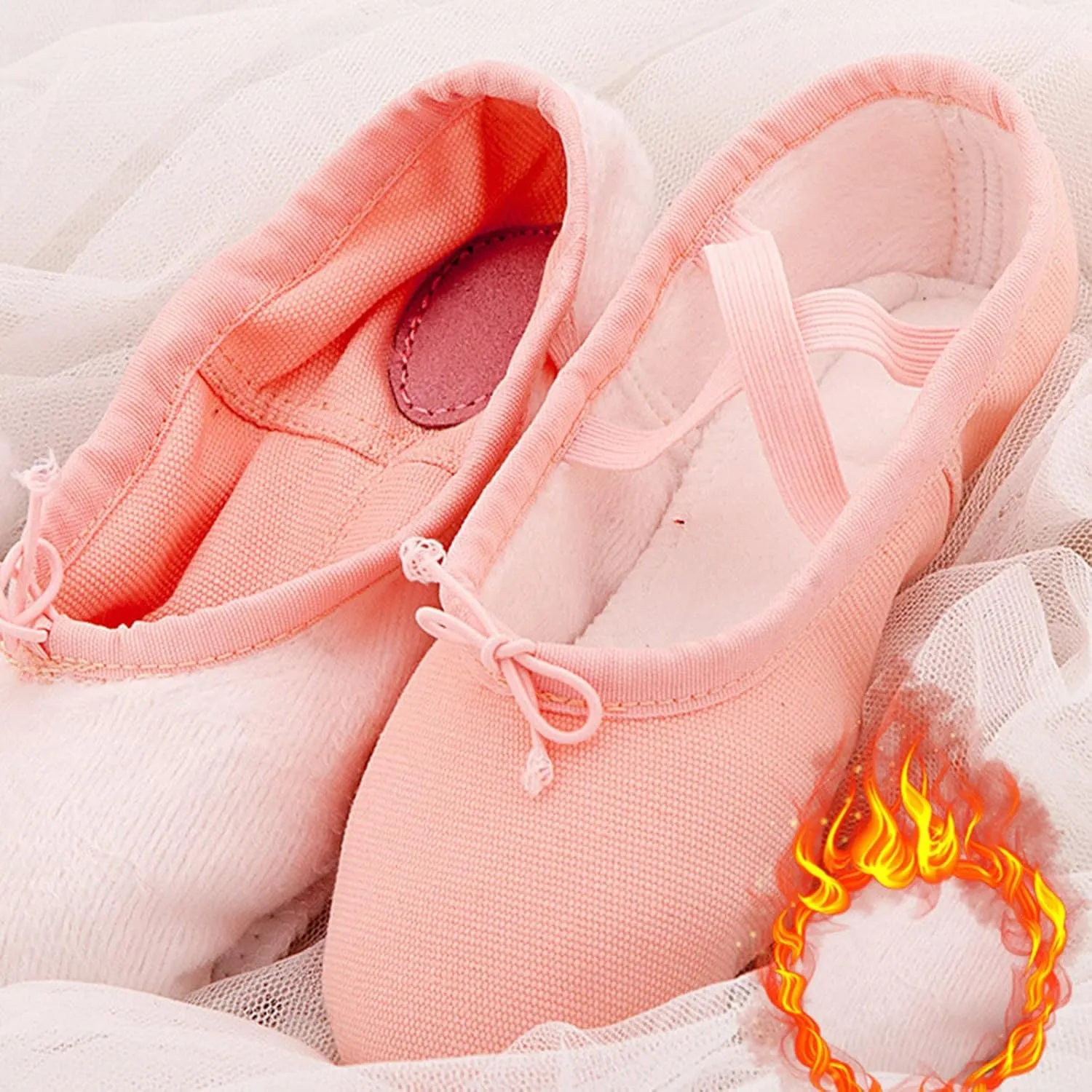Ballet Shoes for Girls Toddler Dance Shoes Ballet Flats Canvas Ballerina Shoes for Kids Ballet Slippers
