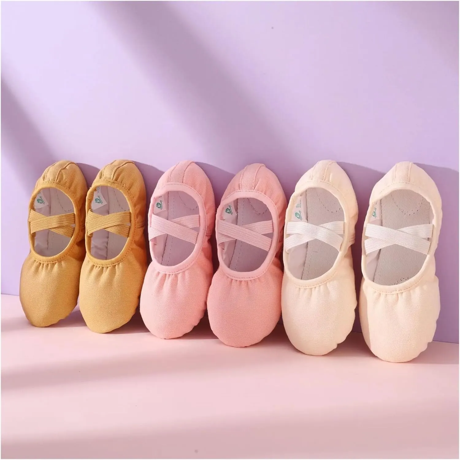 Ballet Shoes Women Dance Shoes Girls Soft Soled Gymnastics Practice Shoes Ballet Core Shoes Classical Modern Dance Figure Yoga Shoes for Girls Toddler Ballet Slippers(Brwon,39)