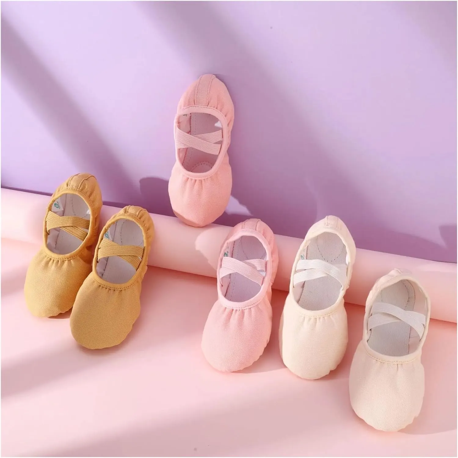 Ballet Shoes Women Dance Shoes Girls Soft Soled Gymnastics Practice Shoes Ballet Core Shoes Classical Modern Dance Figure Yoga Shoes for Girls Toddler Ballet Slippers(Brwon,39)