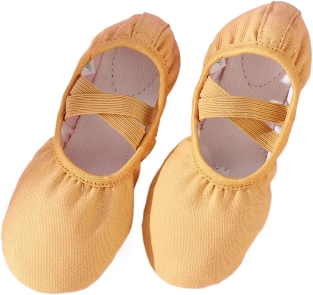 Ballet Shoes Women Dance Shoes Girls Soft Soled Gymnastics Practice Shoes Ballet Core Shoes Classical Modern Dance Figure Yoga Shoes for Girls Toddler Ballet Slippers(Brwon,39)
