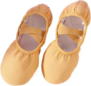 Ballet Shoes Women Dance Shoes Girls Soft Soled Gymnastics Practice Shoes Ballet Core Shoes Classical Modern Dance Figure Yoga Shoes for Girls Toddler Ballet Slippers(Brwon,39)