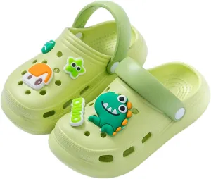 Beach Vacation Essentials Clogs for Toddler Kids Cartoon Garden Water Shower Shoes Slides Slippers Pool Sandals for Boys Girl