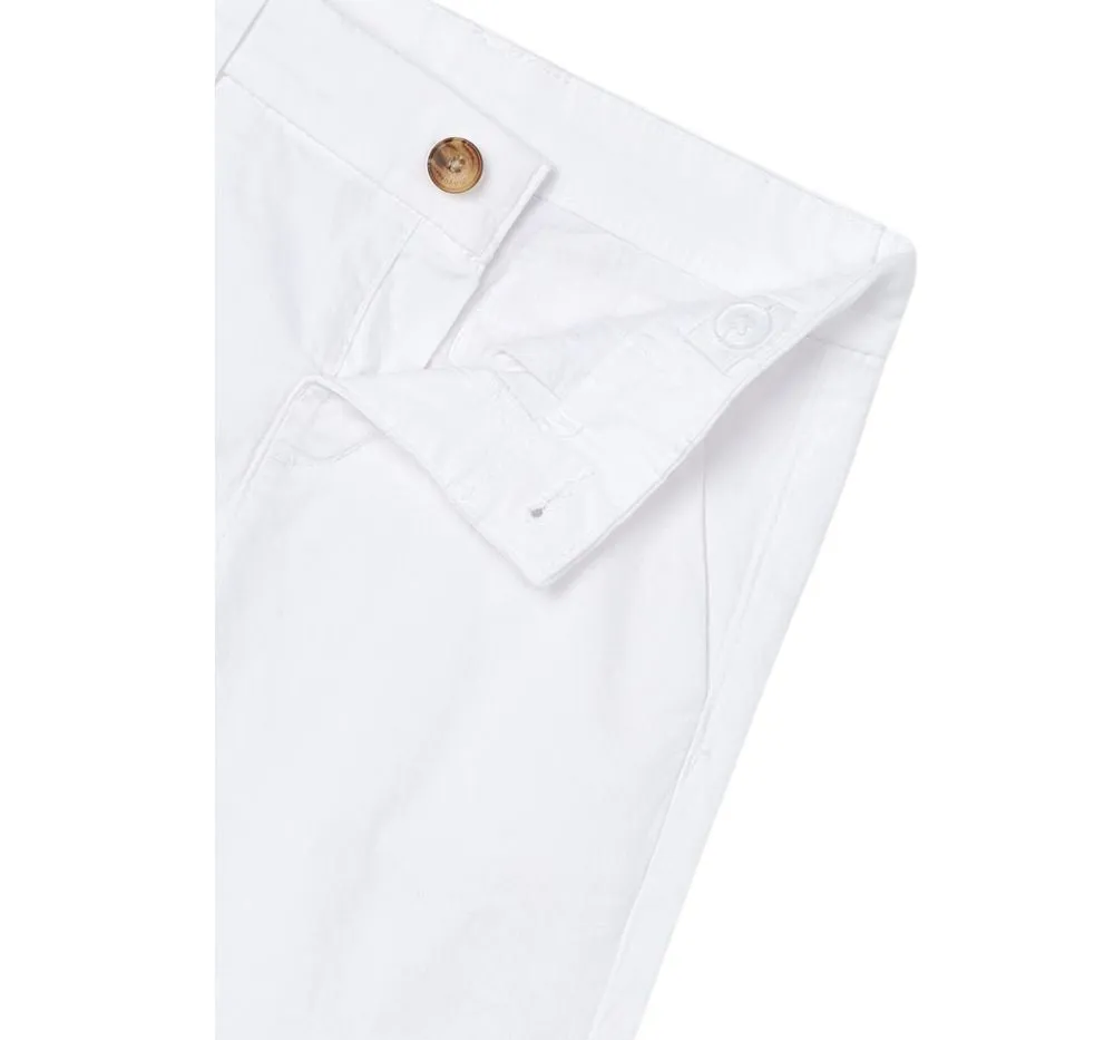 Bermuda Chino Sarga Bsico Blanco