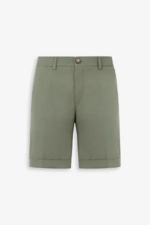 Bermuda gabardina verde