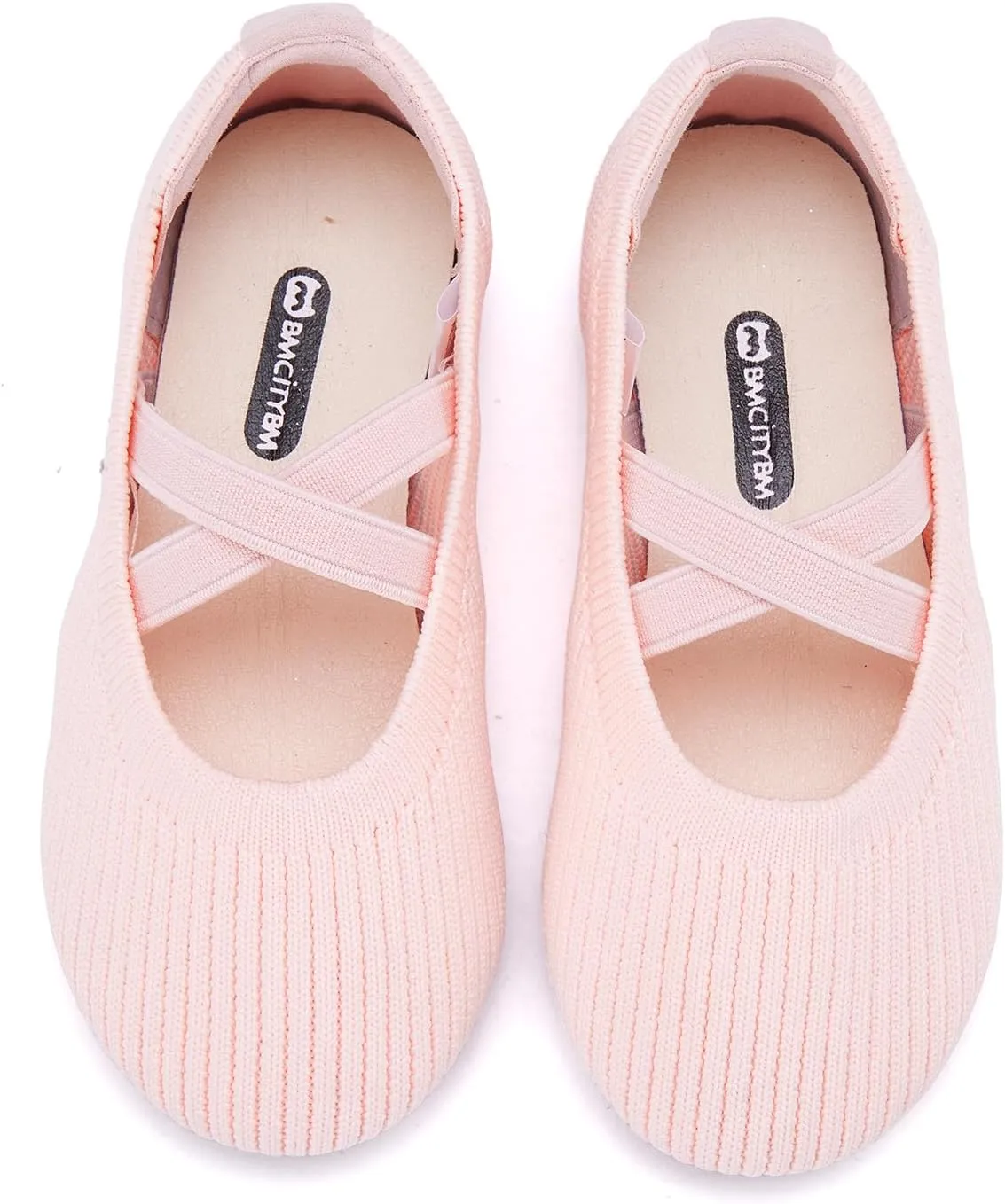 BMCiTYBM Toddler Girl Ballet Flats Comfortable Knit Casual Dressy Shoes for Girl Party School Shoes