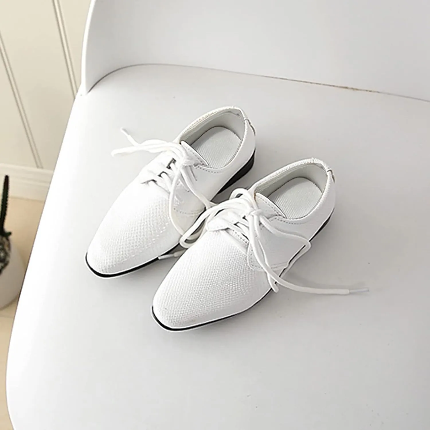 Boys Kids Latin Dance Shoes Lace-up Profession Ballroom Tango Performance Standard British Modern Dancing Shoes