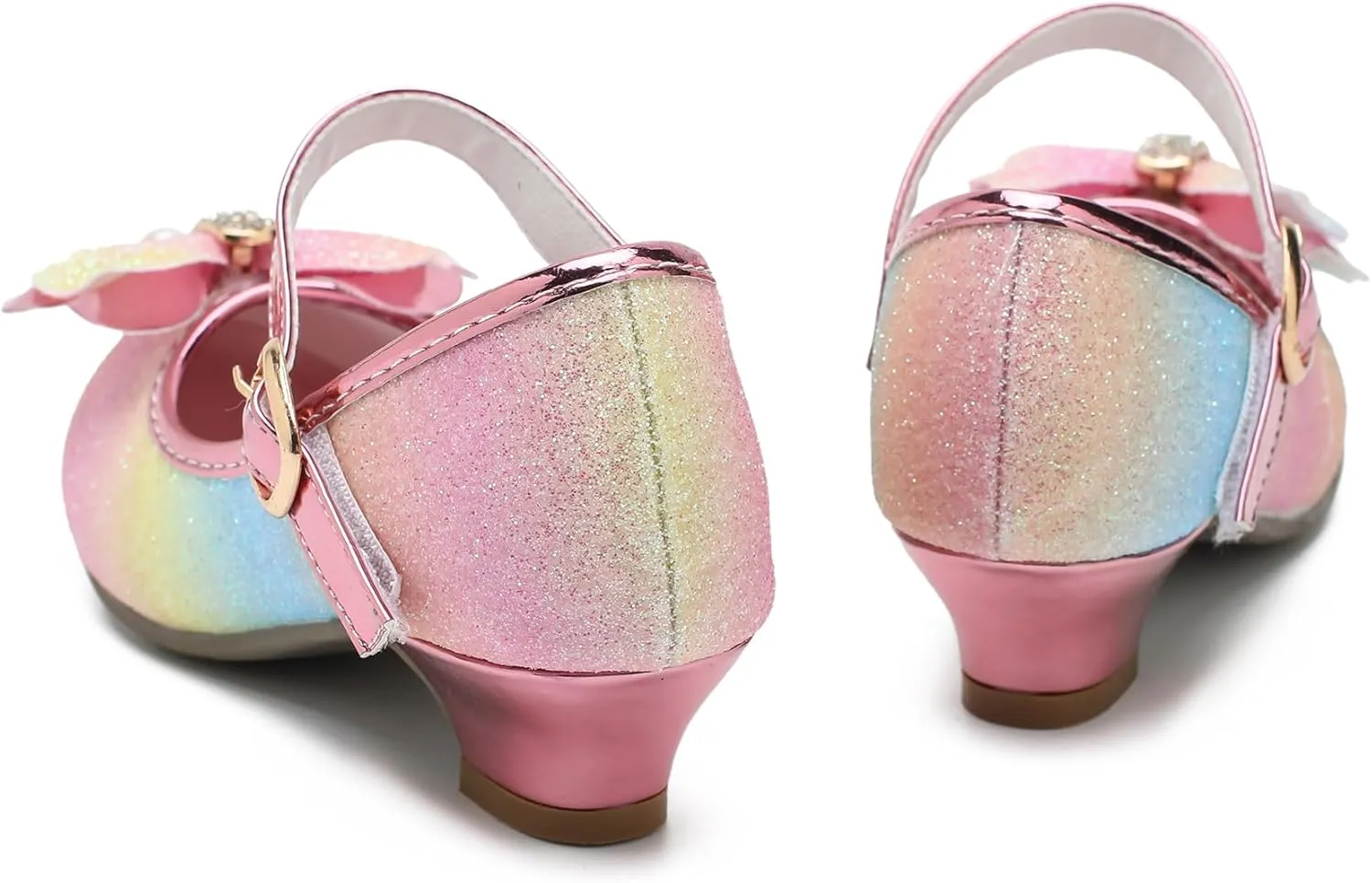 Cadidi Dinos Girls Dress Shoes Wedding Party Heel Mary Jane Princess Flower Shoes (Toddler/Little Kid/Big Kid)