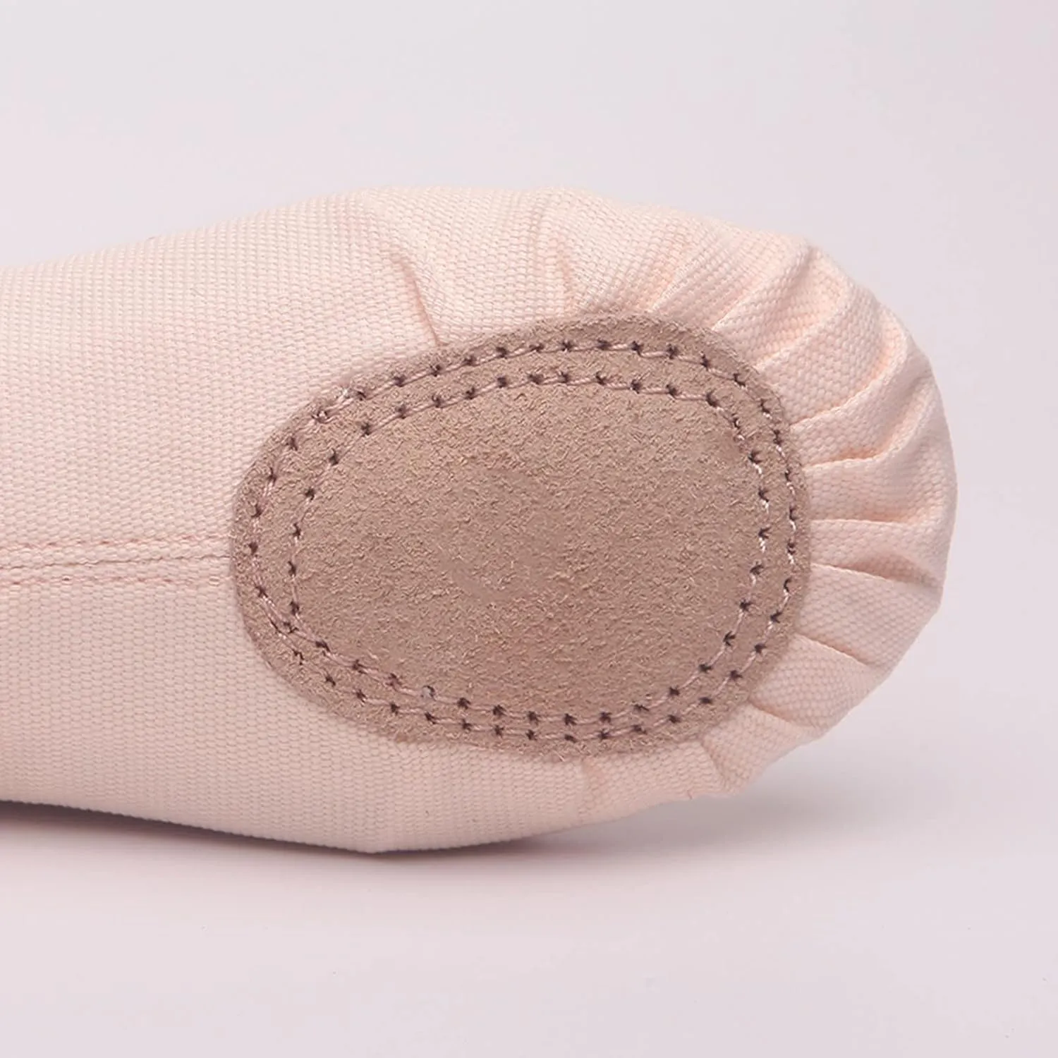 Canvas Ballet Shoes for Girls, Kids Dance Practice Slippers Split Soft Leather Flat Sole Yoga Gymnastics Shoes