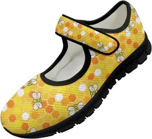 chaqlin Women Flat Shoes Non Slip Sneakers Mary Jane Comfortable Mesh Walking Tennis Shoe Wide Toe Zero Drop Athletic Strap Sneaker