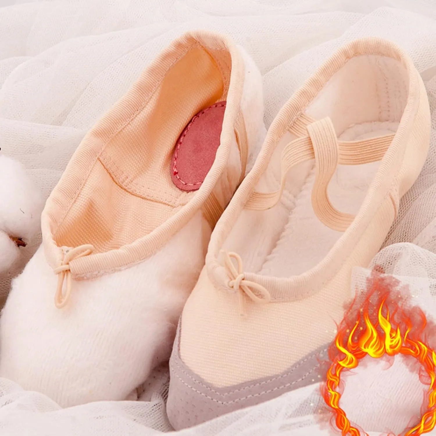 Children Shoes Dance Shoes Warm Dance Ballet Performance Indoor Shoes Yoga Dance Shoes Toddler Girl Shoes