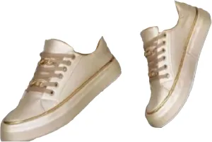 Comfortable Low Top Sneaker for Women - Stylish Round Toe Flat Bottom Shoes with Anti-Slip Sole for Daily Wear.