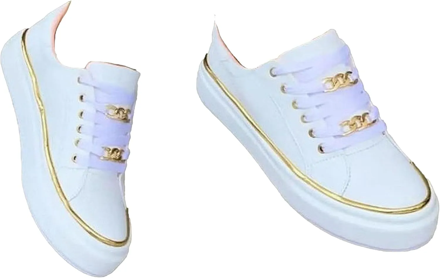 Comfortable Low Top Sneaker for Women - Stylish Round Toe Flat Bottom Shoes with Anti-Slip Sole for Daily Wear.