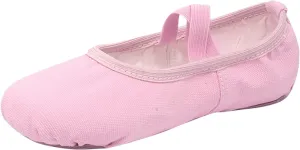 Dance Shoes for Girls Basic Ballet Slippers Simple Solid Performance Yoga Indoor Canvas Shoes with Elastic Straps