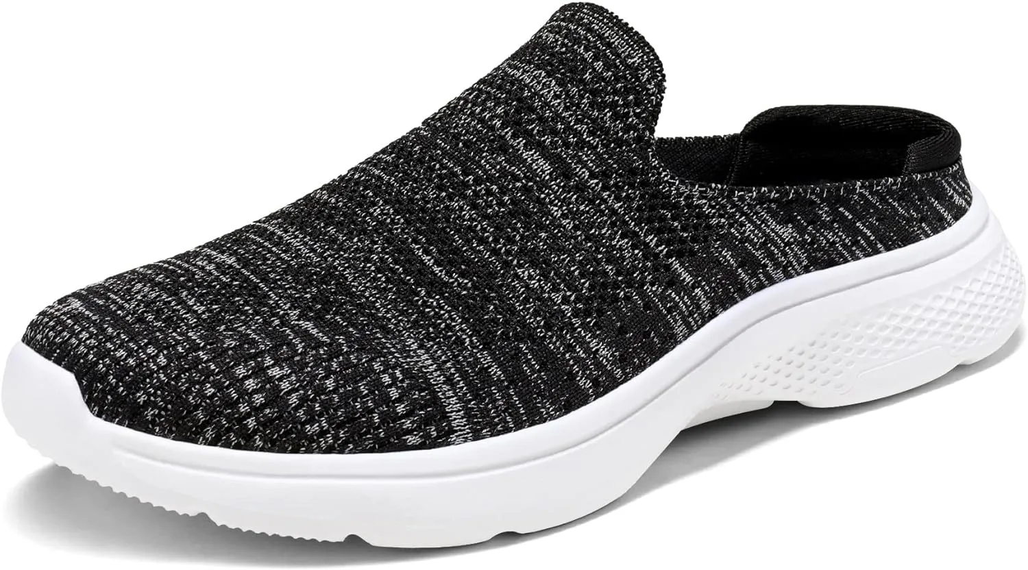 DREAM PAIRS Mules for Women Shoes Slip on Sneakers Knit Flats Lightweight Breathable Comfortable Walking Shoes