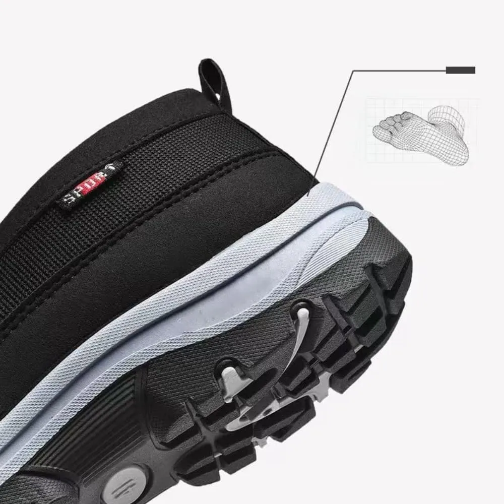 DYJAGYO Men's Orthopedic Shoes,Outdoor Hiking Orthopedic Shoes,Breathable Orthopedic Travel Shoes Men's Flats