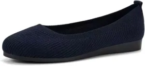 Flats Shoes for Women, Square Toe Ballet Flats Shoes with Arch Support, Knit Flats for Women Slip On Walking Flat Dress Shoes