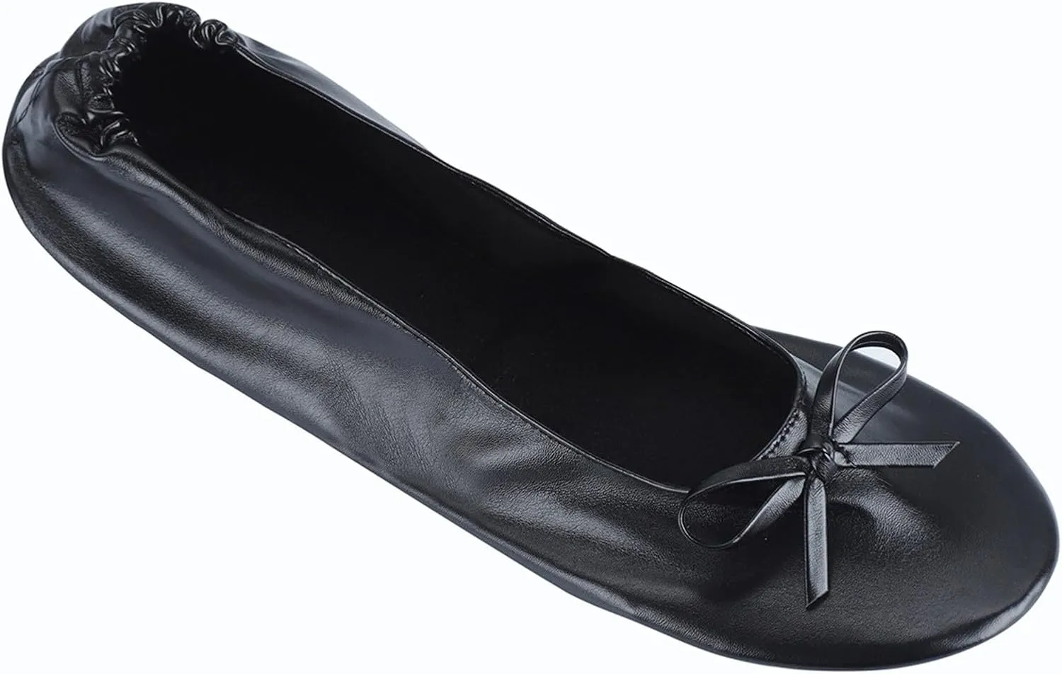 Foldable Ballet Flats for Women Lightweight Slip On Dress Shoes Womens Soft Leather Lightweight Flat Shoes