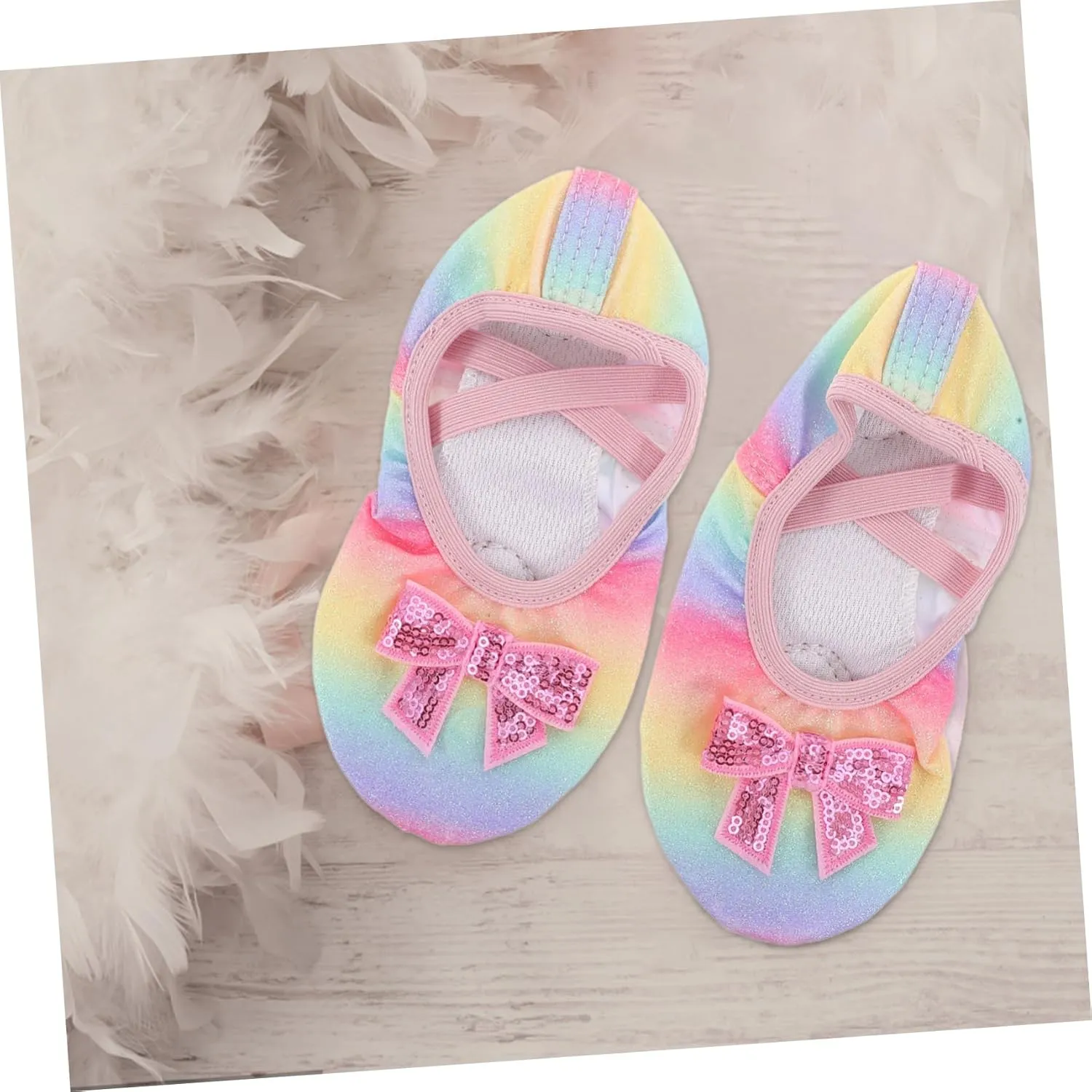 GANAZONO Dance Shoes Ballet Shoes for Ballet Slippers Women Footwear Shoe Tie Practice for Dress Shoes Ballet