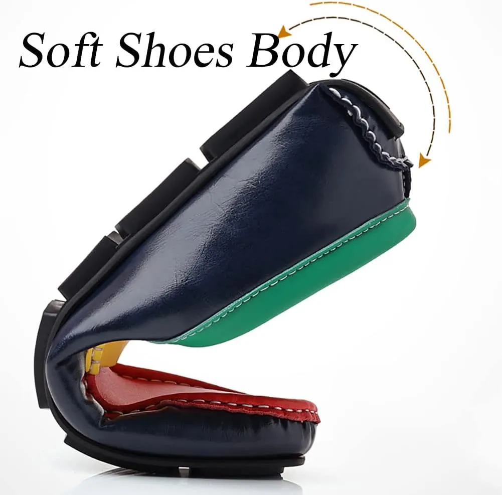 GEXECEUSS Men's Loafers Lightweight Driving Shoes Slip On Casual Penny Loafers Moccasin Flats Boat Shoes Anti-Slip Walking Shoes