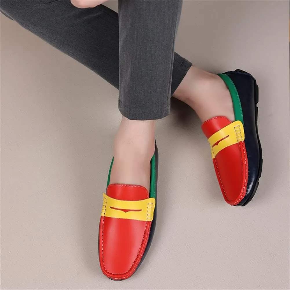 GEXECEUSS Men's Loafers Lightweight Driving Shoes Slip On Casual Penny Loafers Moccasin Flats Boat Shoes Anti-Slip Walking Shoes