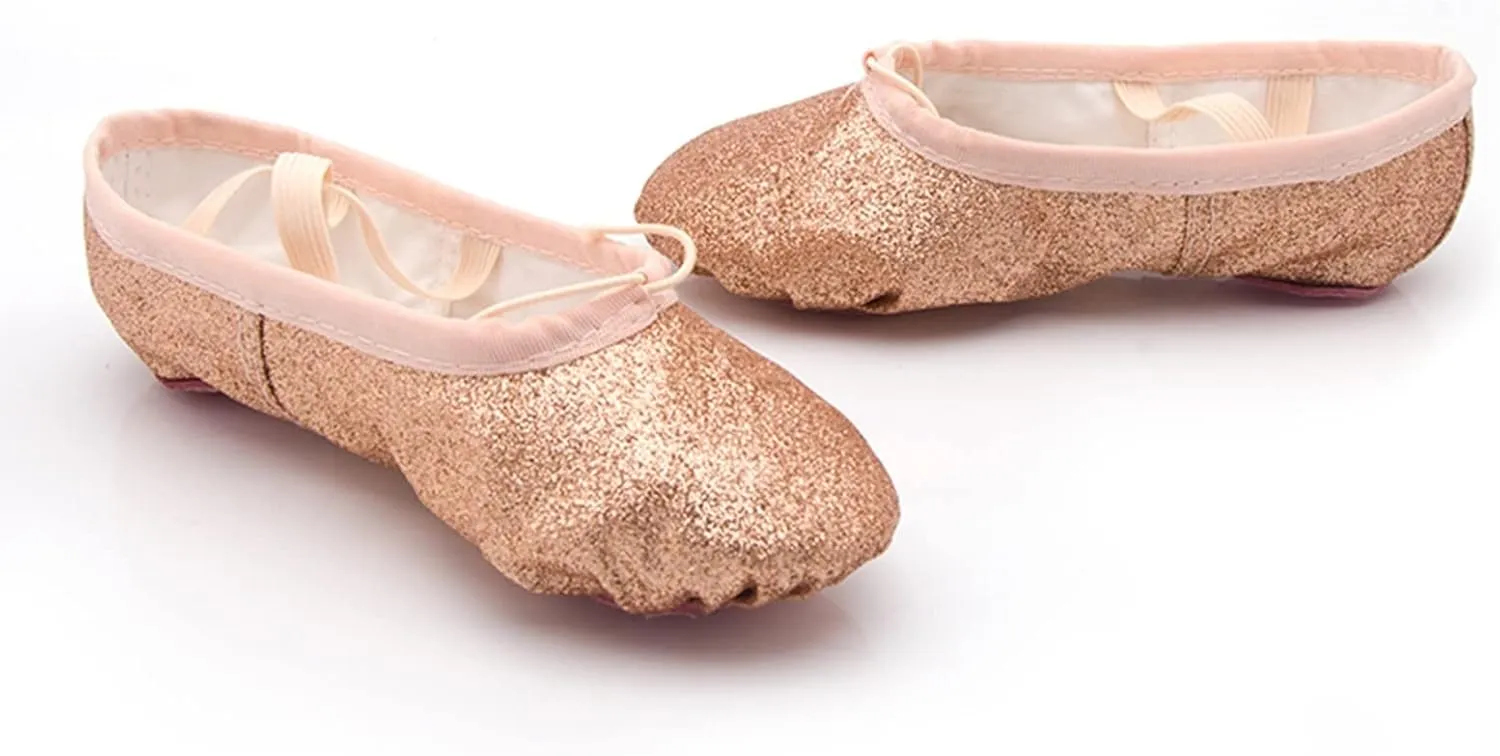 Girls Ballet Shoes Boys Toddler Soft Leather Dance Slippers for Toddler/Little Kid/Big Kid Indoor Yoga Dance Shoes