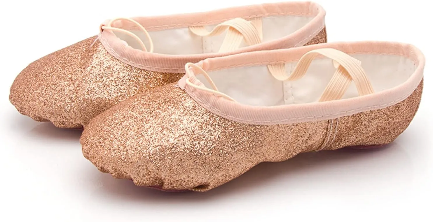 Girls Ballet Shoes Boys Toddler Soft Leather Dance Slippers for Toddler/Little Kid/Big Kid Indoor Yoga Dance Shoes