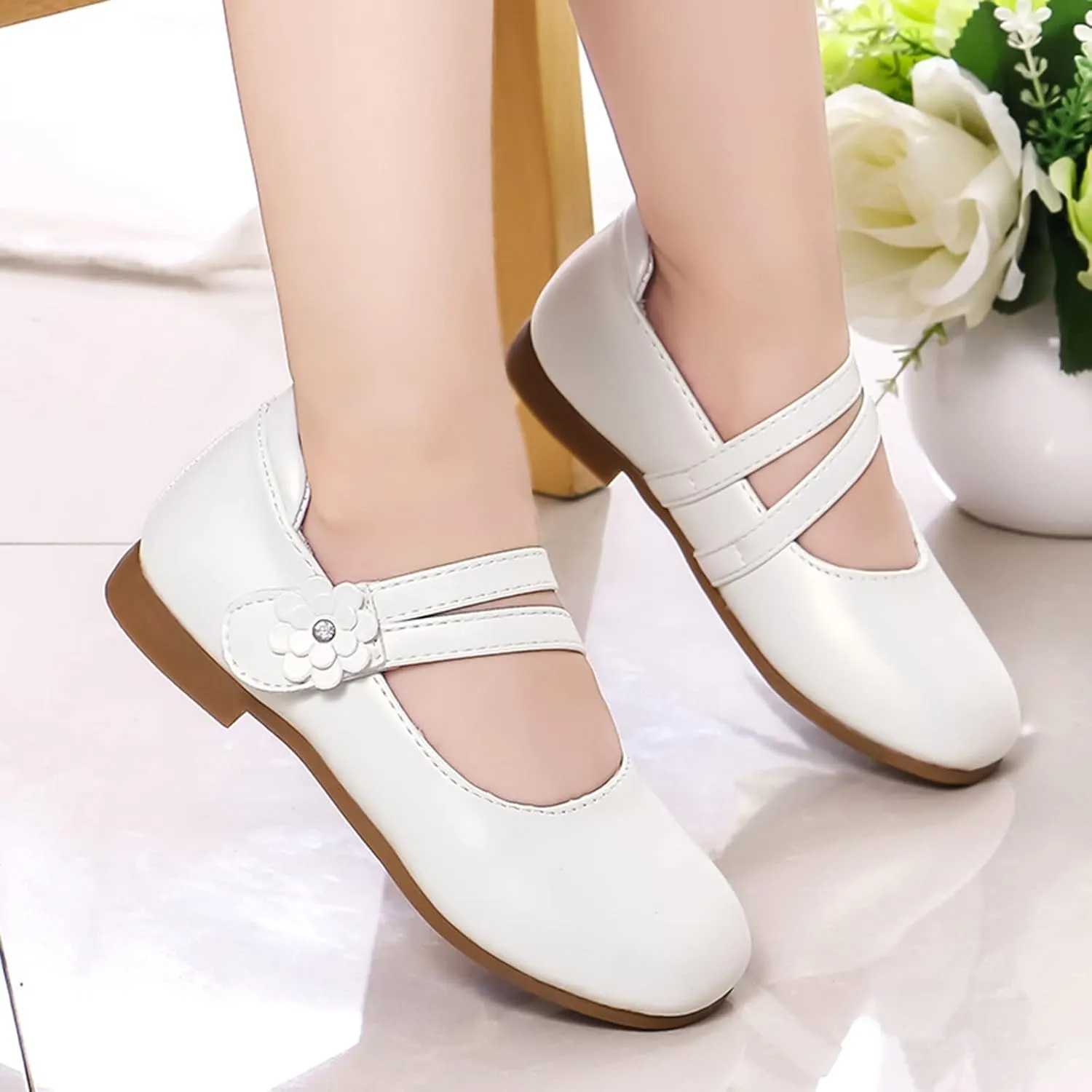 Girls Ballet Shoes Girl Shoes Small Leather Shoes Single Shoes Children Dance Shoes Girls Toddler First Walking Shoes
