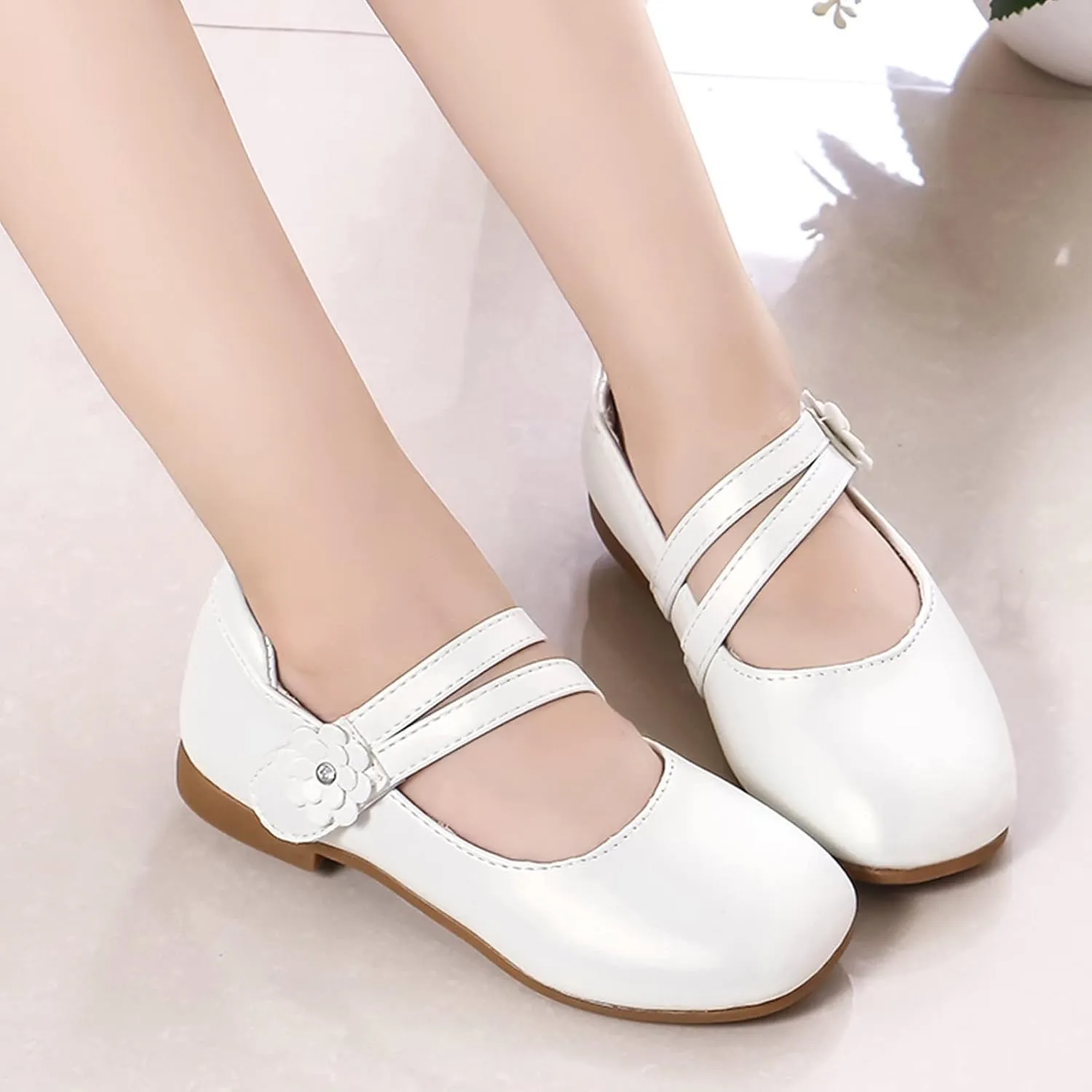 Girls Ballet Shoes Girl Shoes Small Leather Shoes Single Shoes Children Dance Shoes Girls Toddler First Walking Shoes