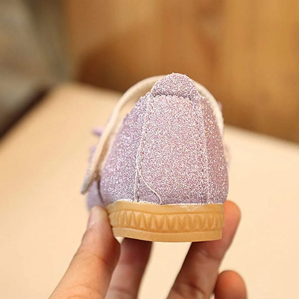 Girls Dress Shoes Flower Girls Leather Ballet Pearl Flat Wedding Party School Walking Shoes for Little Kid